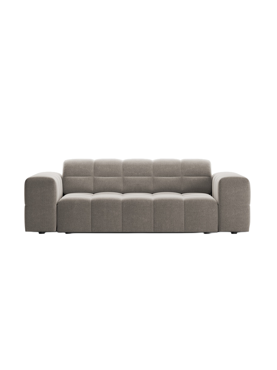 
2-Seater Design Sofa "Chicago" - Chenille Grey