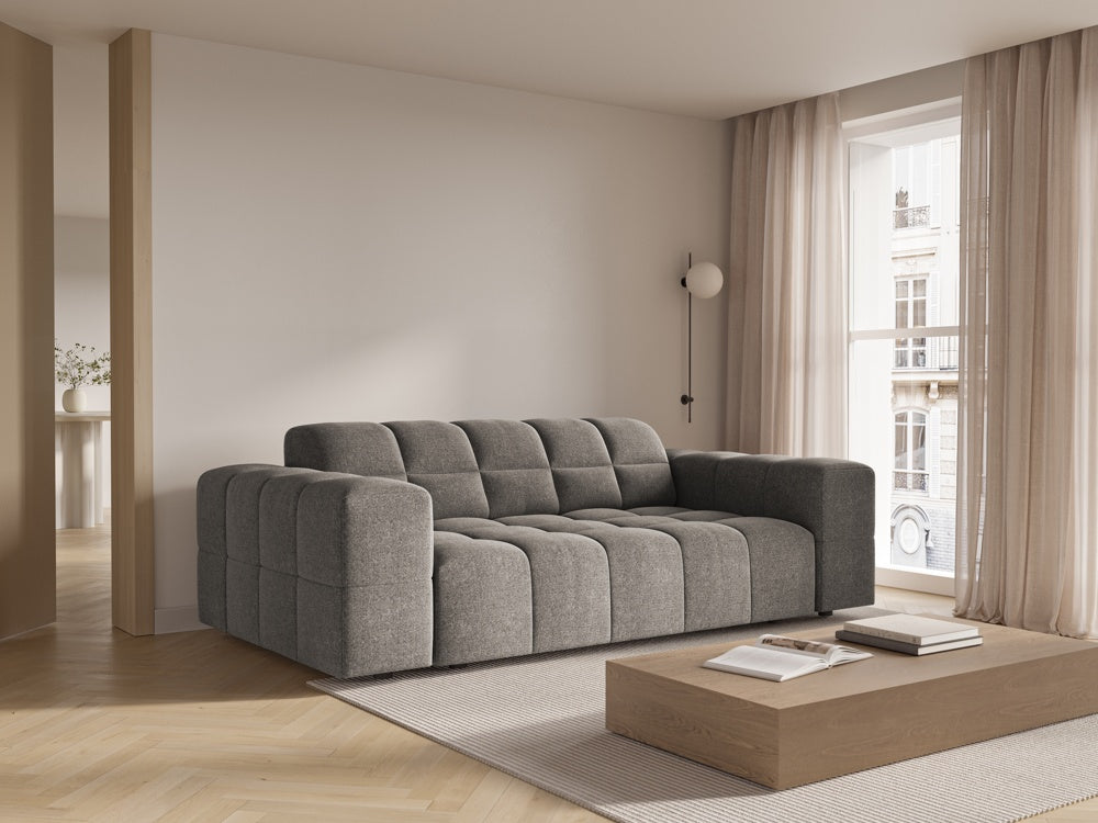 
2-Seater Design Sofa "Chicago" - Chenille Grey