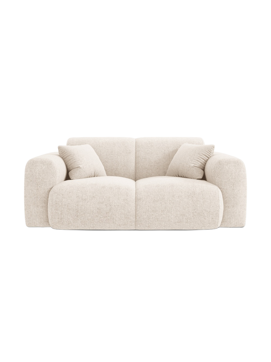 
2-Sitzer Design Sofa „Nolio“ - Chenille Light Beige