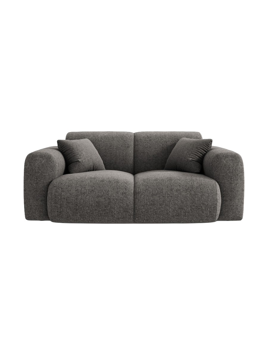 
2-Sitzer Design Sofa „Nolio“ - Chenille Grau