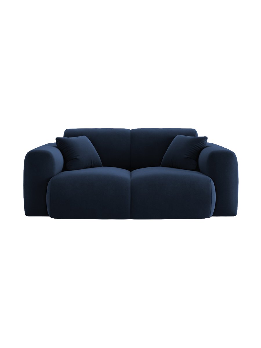
2-Sitzer Design Sofa „Nolio“ - Samt Königsblau