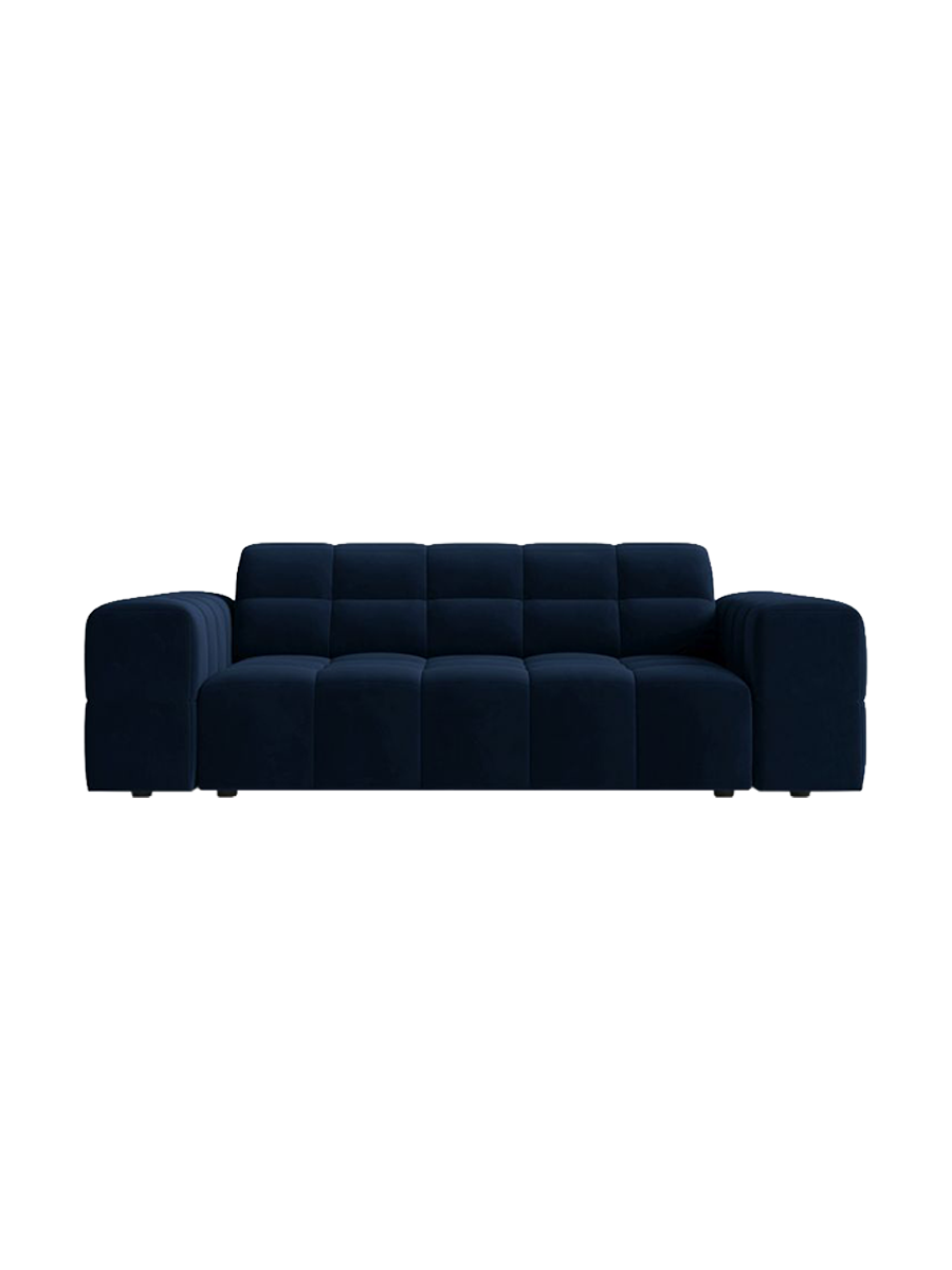 
2-Seater Design Sofa "Chicago" - Velvet Royal Blue