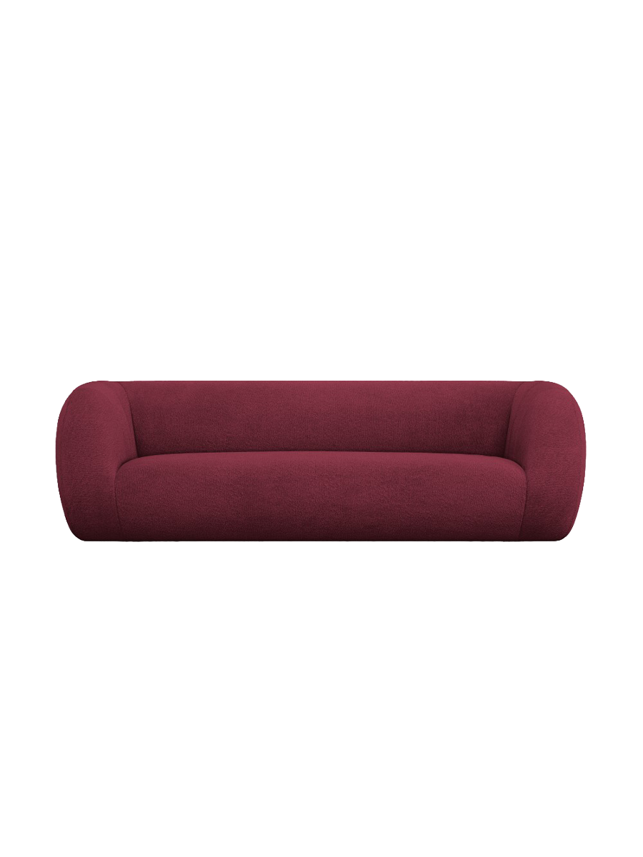 
3-Sitzer Design Sofa „Essen“ - Bouclé Bordeaux