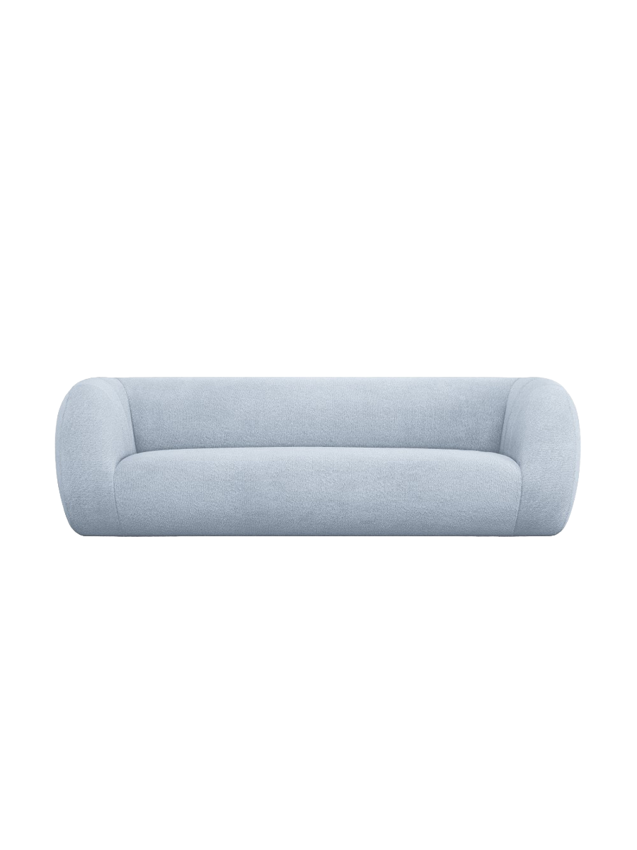 
3-Sitzer Design Sofa „Essen“ - Bouclé Hellblau