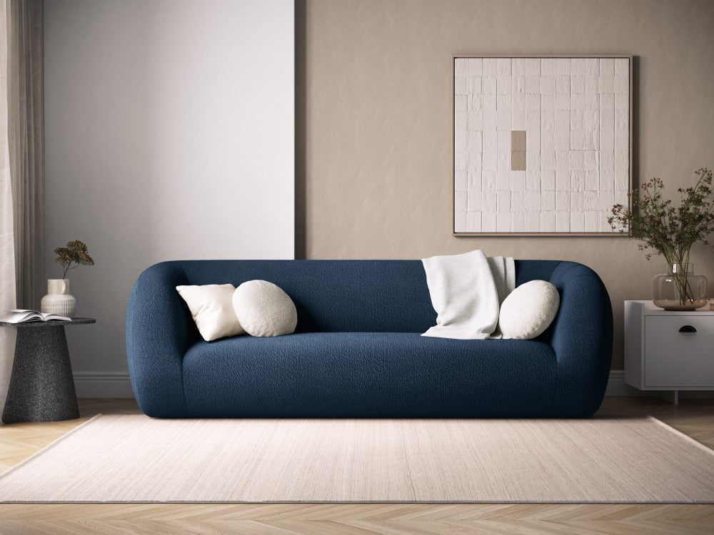 
3-Sitzer Design Sofa „Essen“ - Bouclé Dunkelblau