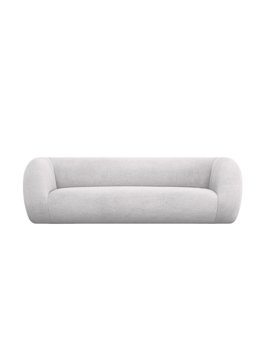 
3-Sitzer Design Sofa „Essen“ - Bouclé Hellgrau
