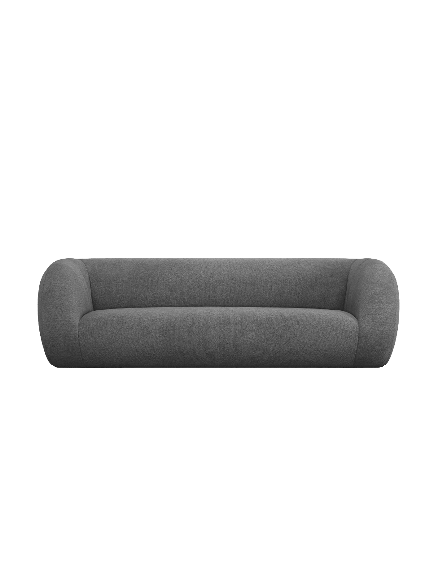 
3-Sitzer Design Sofa „Essen“ - Bouclé Dunkelgrau