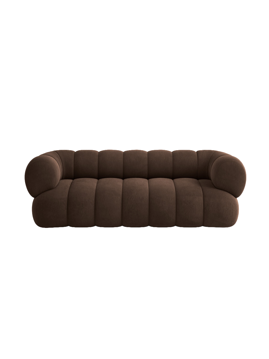 
3-seater designer sofa "Koge" - Velvet Chocolate