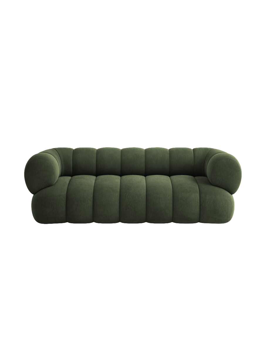 
3-seater designer sofa "Koge" - Velvet Green