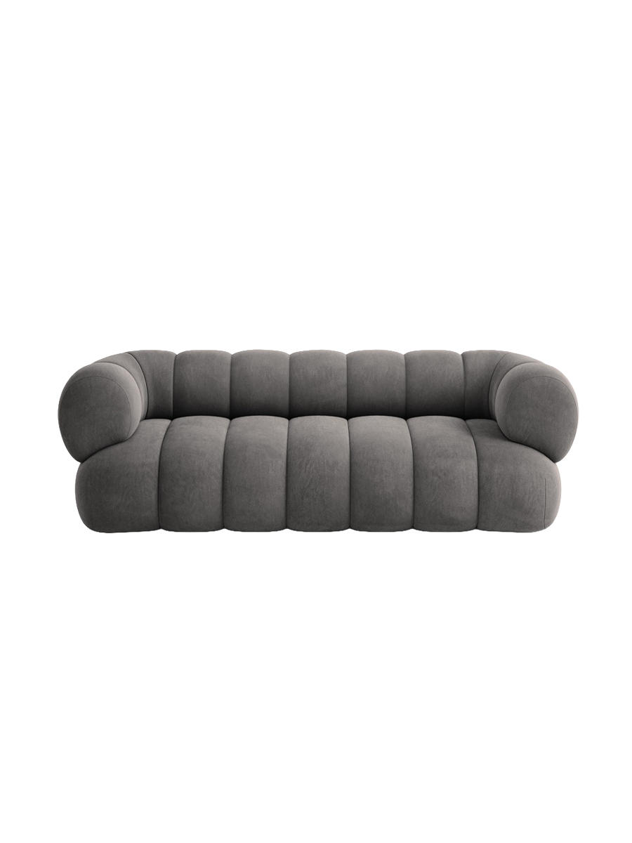 
3-seater designer sofa "Koge" - Velvet Grey