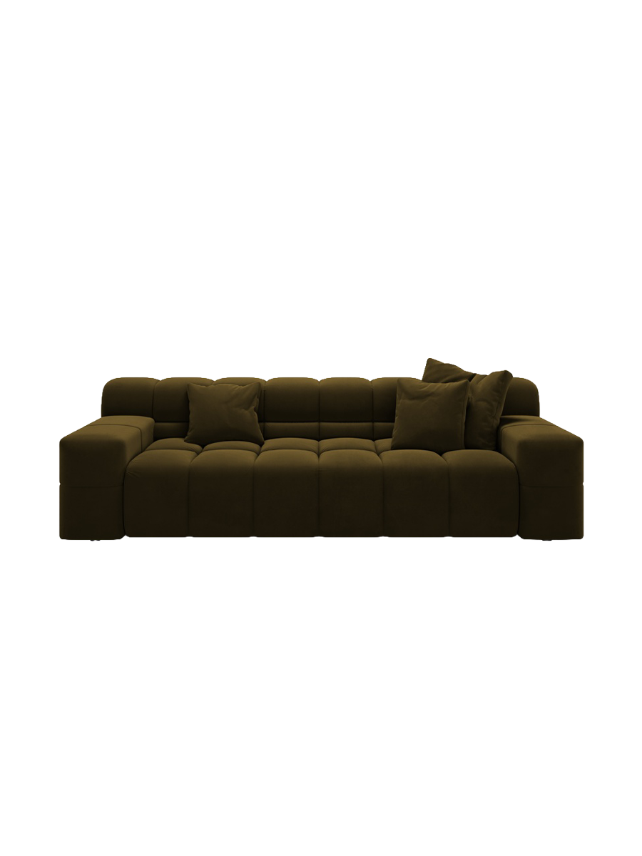 
3-Sitzer Design Sofa „Hawaii“ - Samt Pistazie