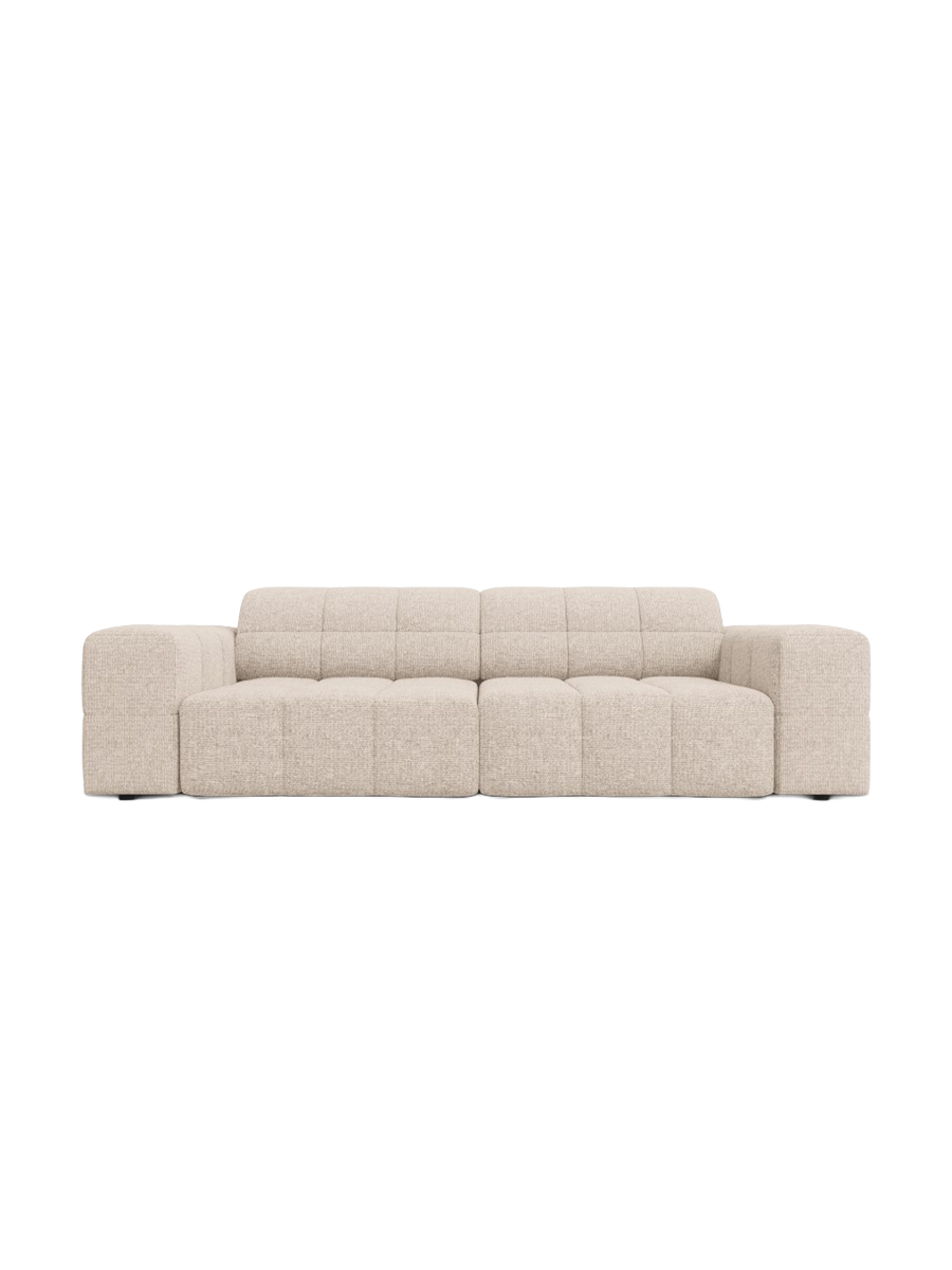 
3-seater design sofa "Chicago" - Chenille Beige