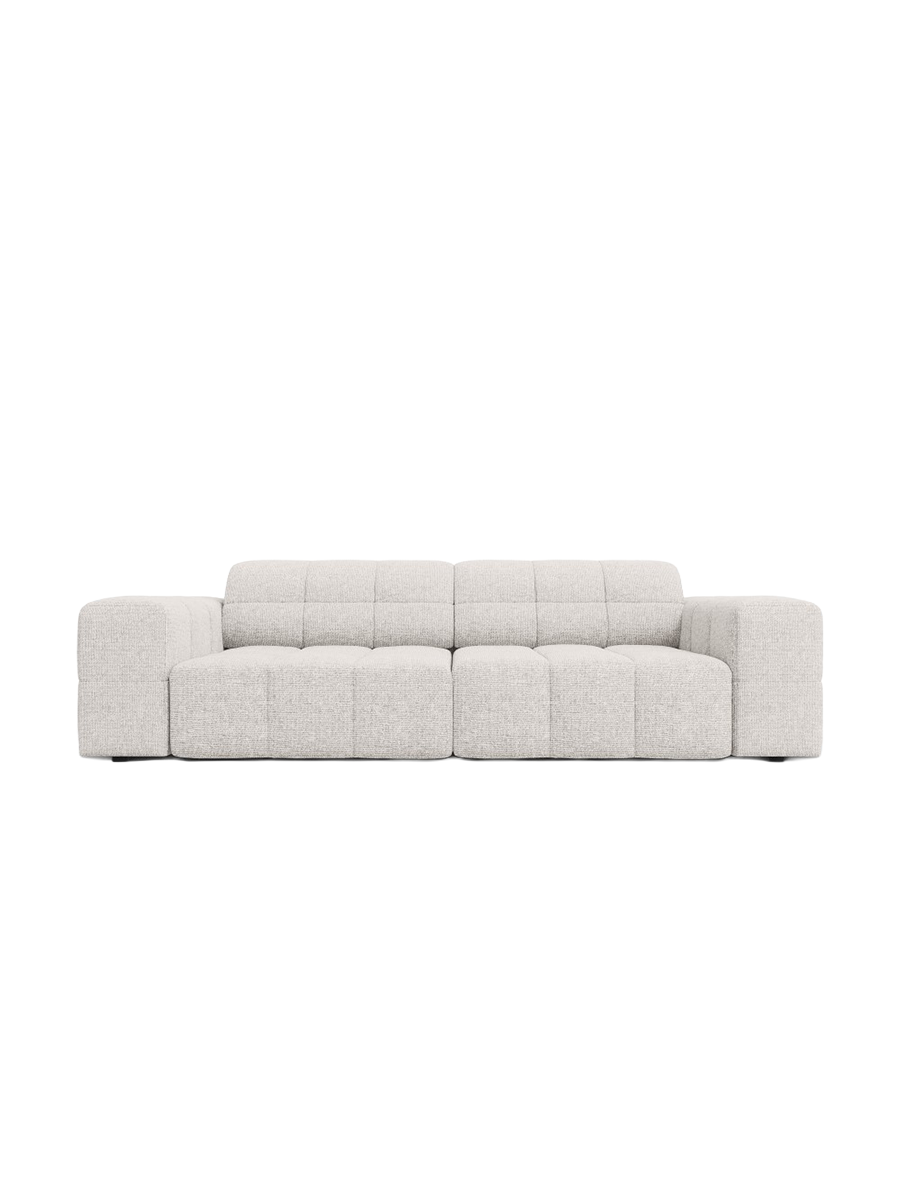 
3-seater design sofa "Chicago" - Chenille Light Grey