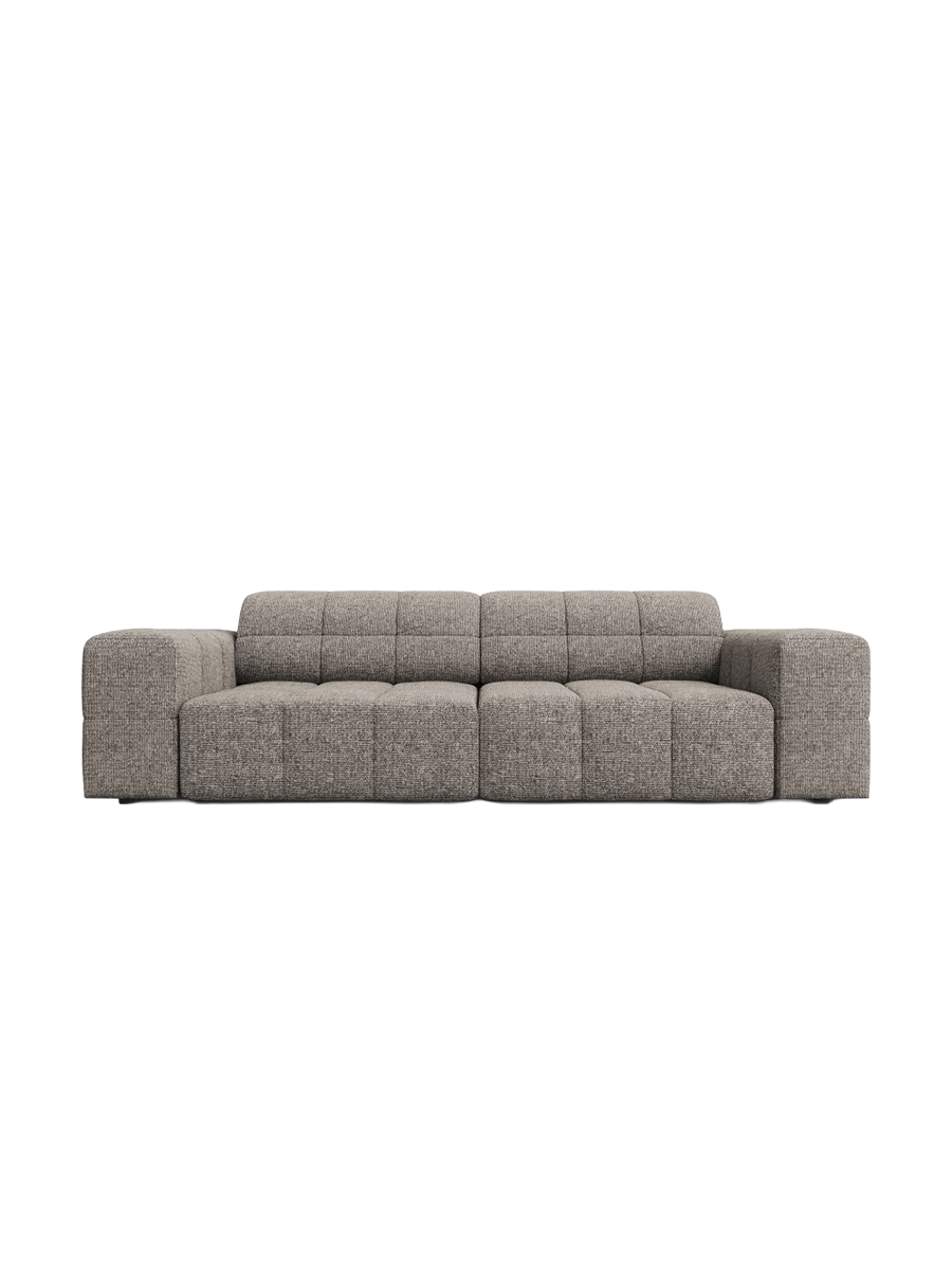 
3-seater design sofa "Chicago" - Chenille Grey