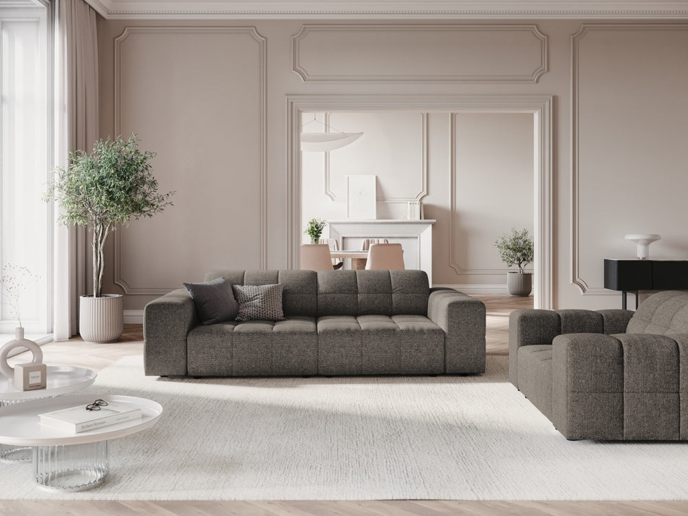 
3-seater design sofa "Chicago" - Chenille Grey