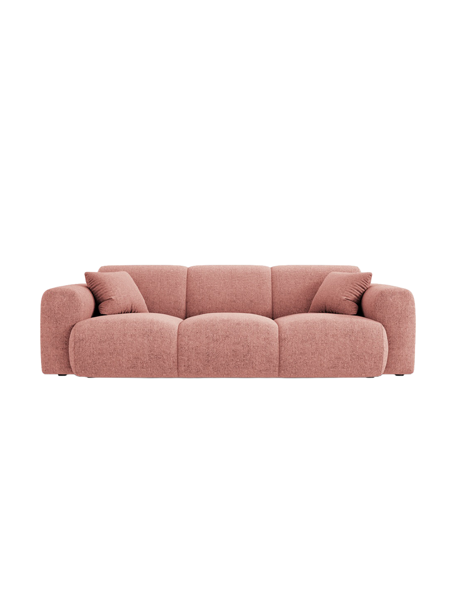 
3-Sitzer Design Sofa „Nolio“ - Chenille Rosa