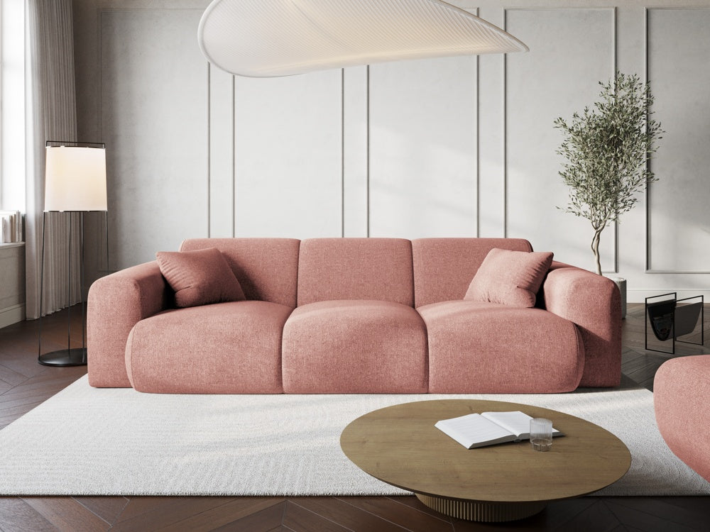 
3-Sitzer Design Sofa „Nolio“ - Chenille Rosa