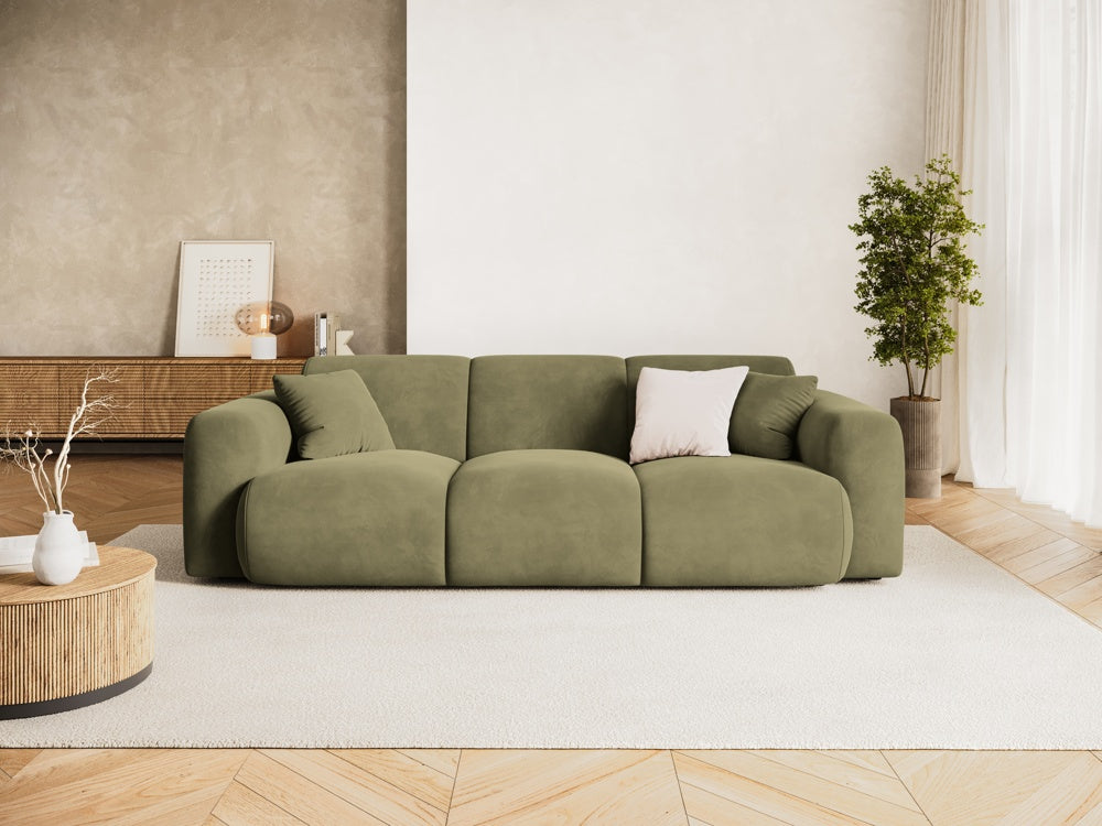 
3-Sitzer Design Sofa „Nolio“ - Samt Hellgrün