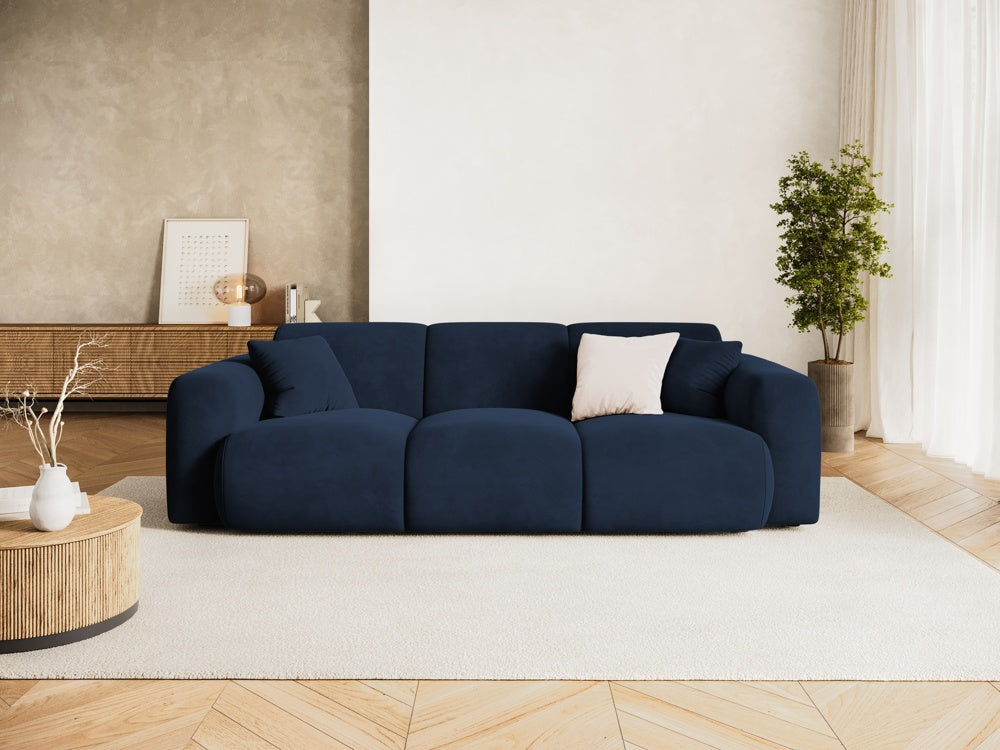 
3-Sitzer Design Sofa „Nolio“ - Samt Königsblau