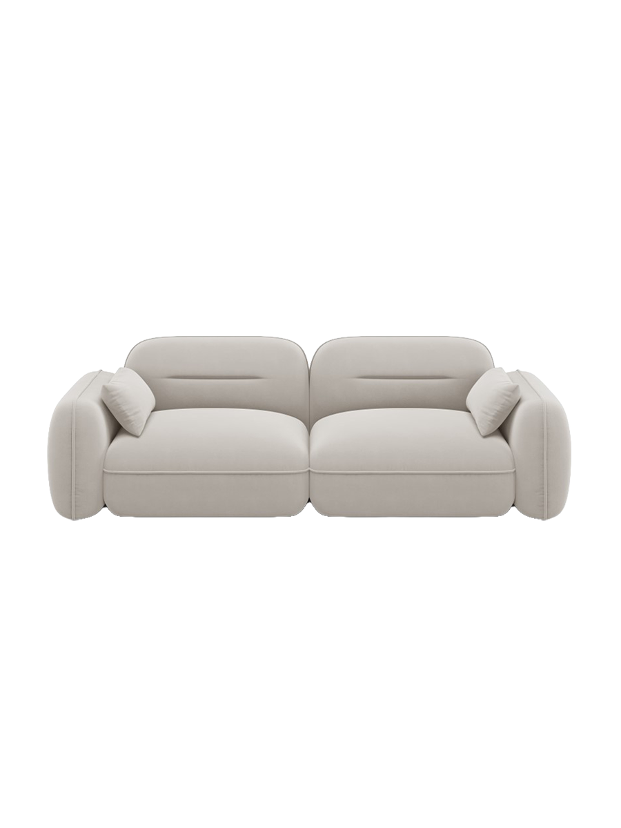 
3-Sitzer Design Sofa „Sydney“ - Samt Beige hell