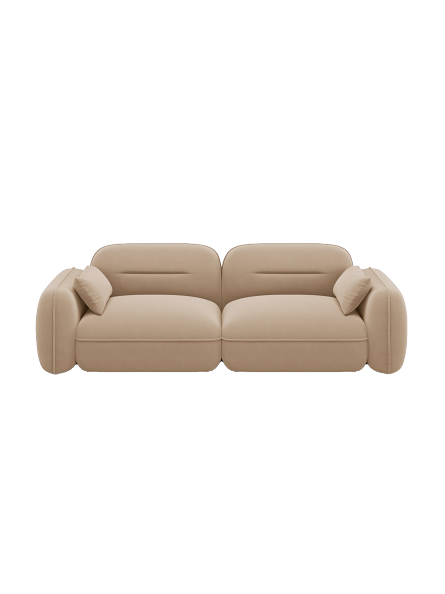 
3-Sitzer Design Sofa „Sydney“ - Samt Sand