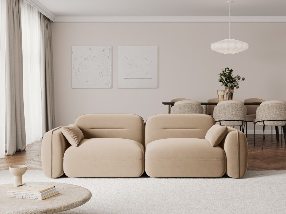 
3-Sitzer Design Sofa „Sydney“ - Samt Sand