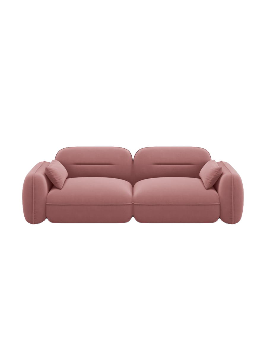 
3-Sitzer Design Sofa „Sydney“ - Samt Flamingo Rosa