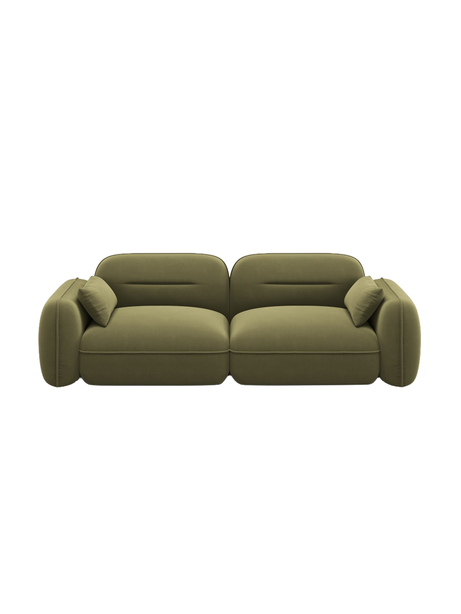 
3-Sitzer Design Sofa „Sydney“ - Samt Hellgrün