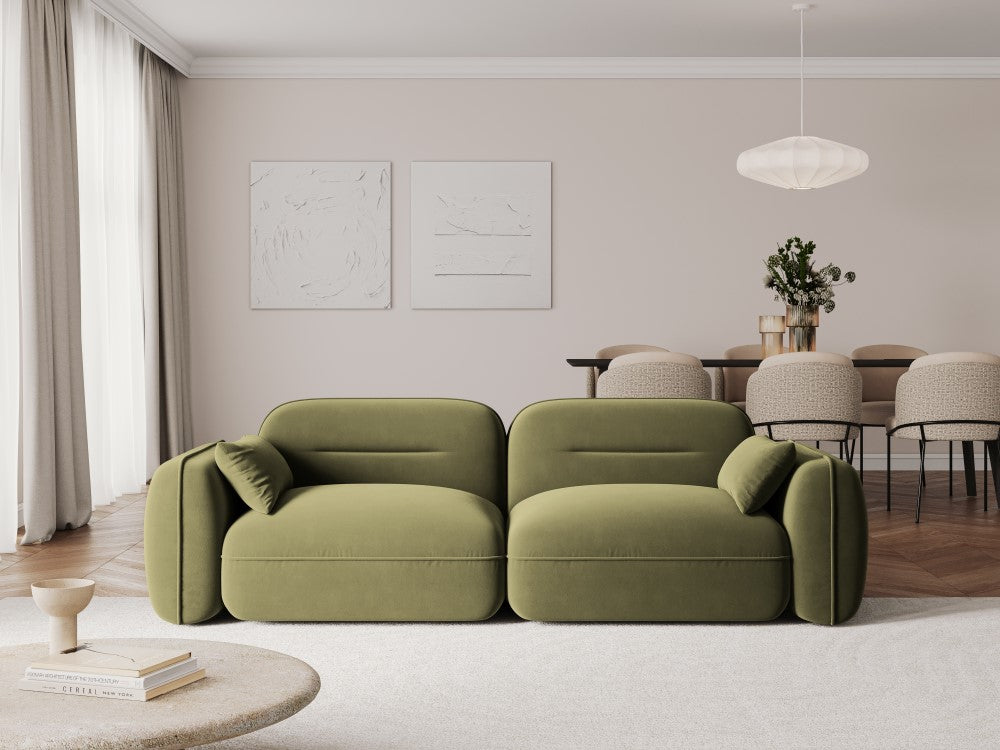 
3-Sitzer Design Sofa „Sydney“ - Samt Hellgrün