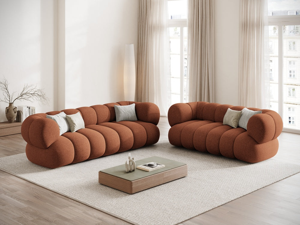 
3-seater designer sofa "Koge" - Chenille Brick
