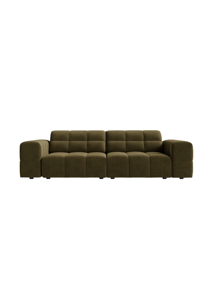 
3-seater design sofa "Chicago" - Velvet Green
