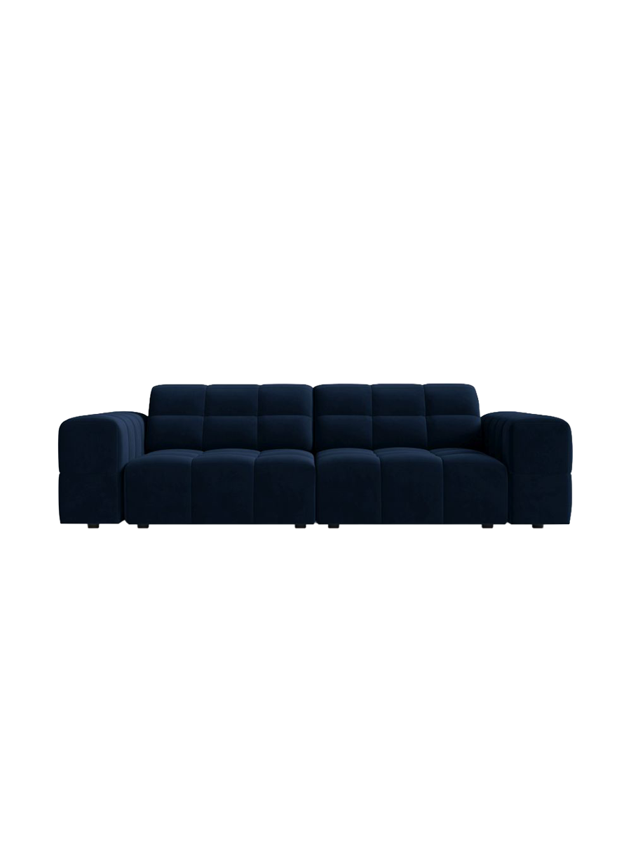 
3-seater design sofa "Chicago" - Velvet Royal Blue