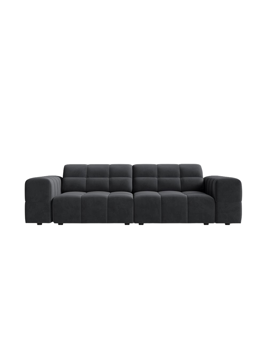 
3-seater design sofa "Chicago" - Velvet Grey