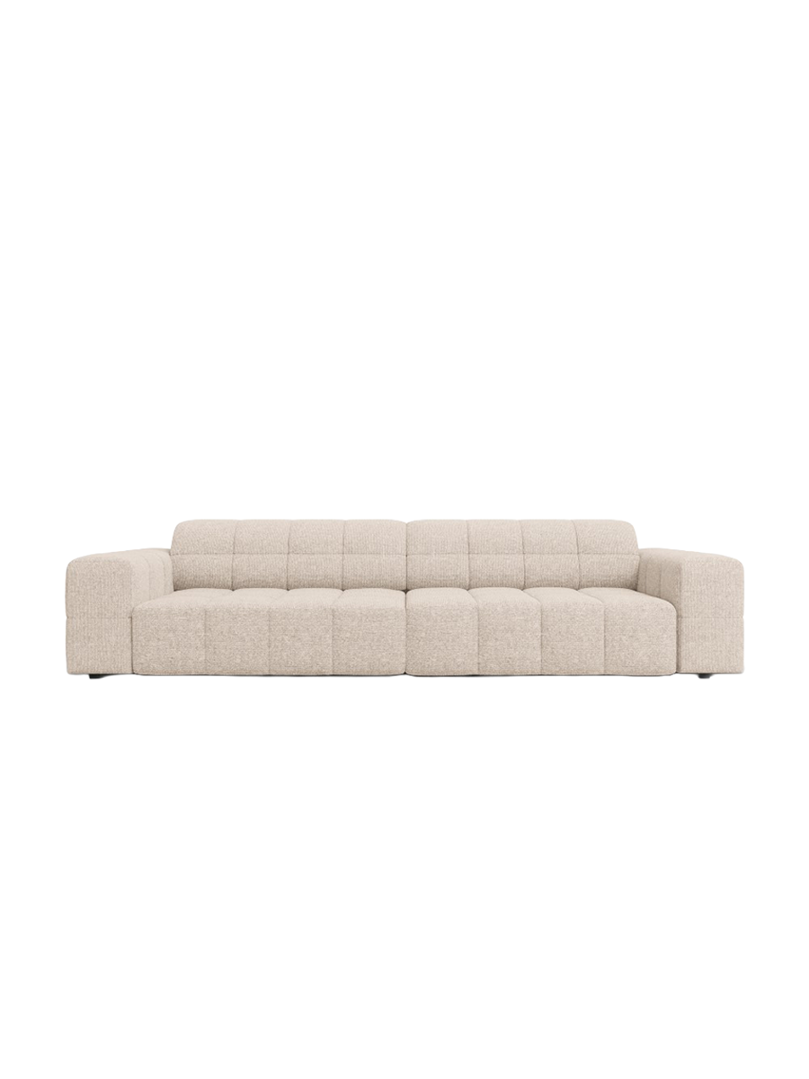 
4-Seater Designer Sofa "Chicago" - Chenille Beige