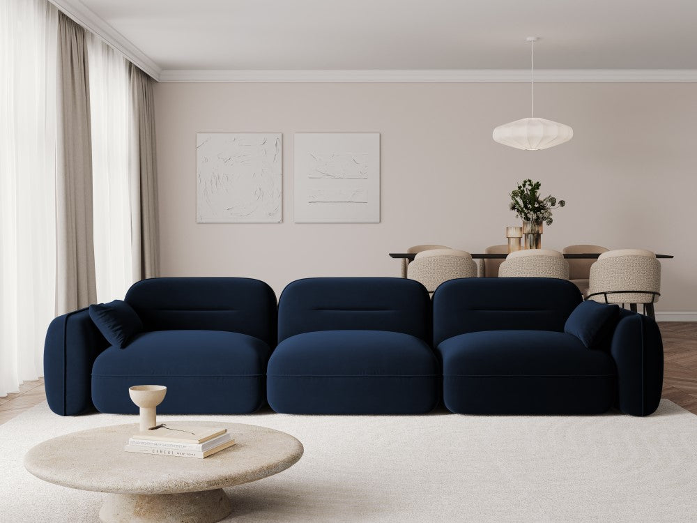 
4-Sitzer Design Sofa „Sydney“ - Samt Königsblau