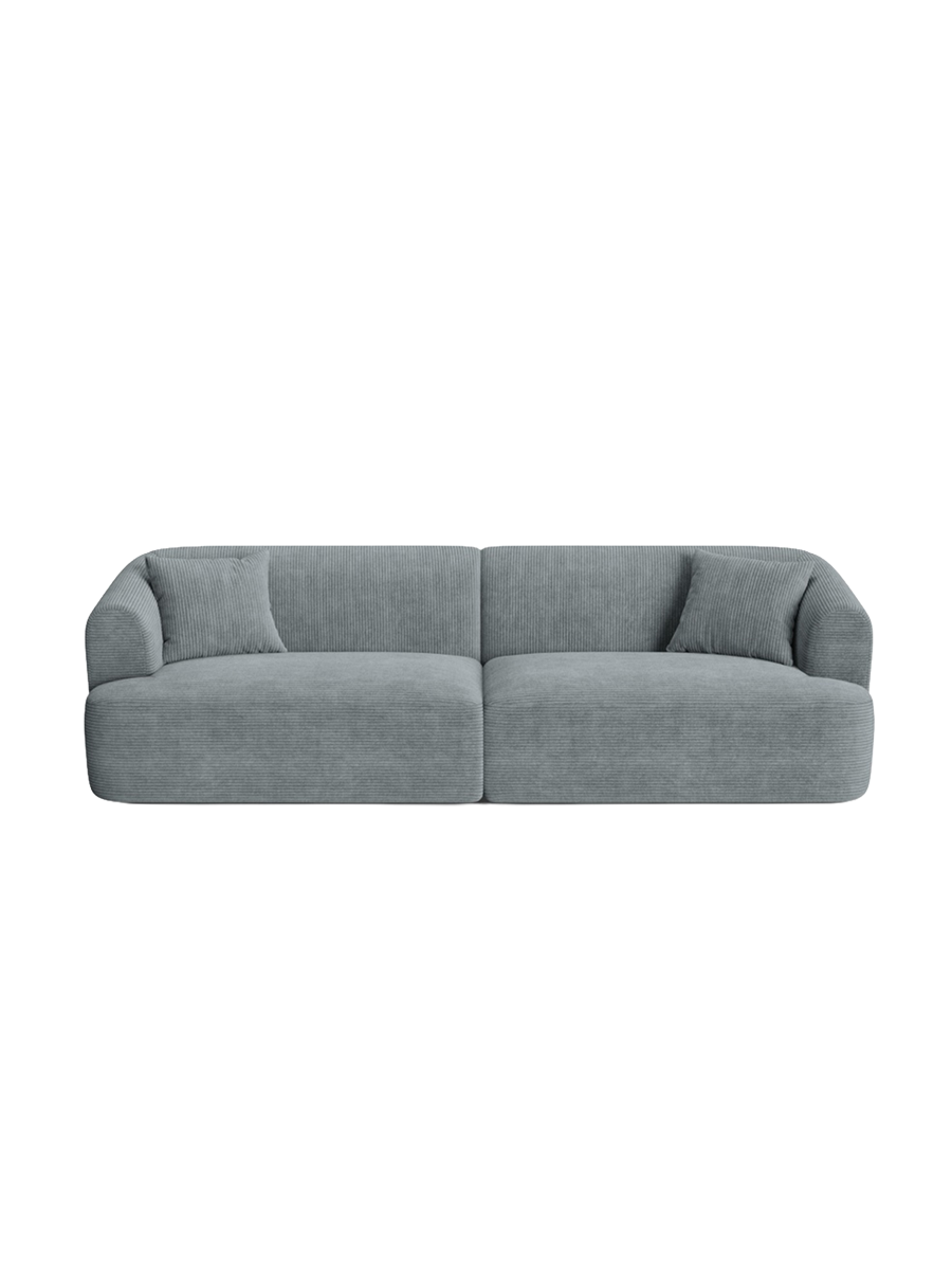 
4-Seater Designer Sofa "Campi" - Cord Dark Grey