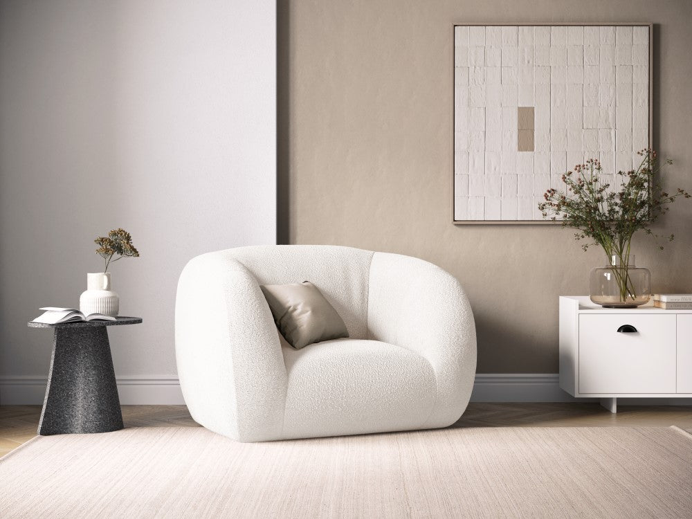 
Poltrona di design «Essen» - Bouclé Bianco