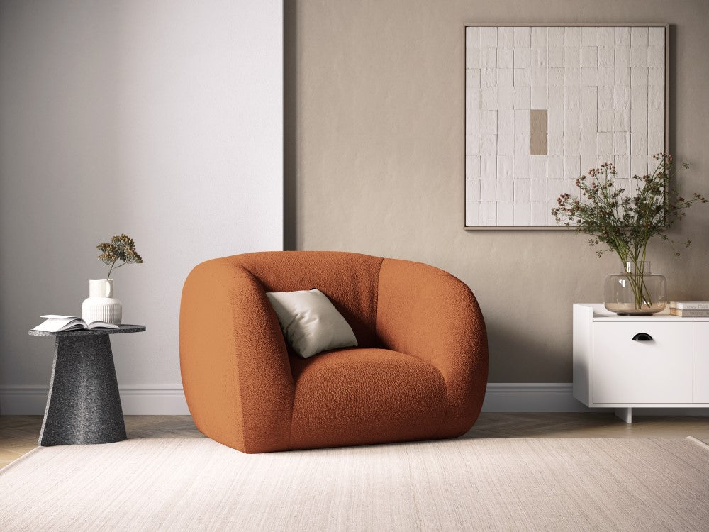 
Poltrona di design «Essen» - Bouclé Terracotta