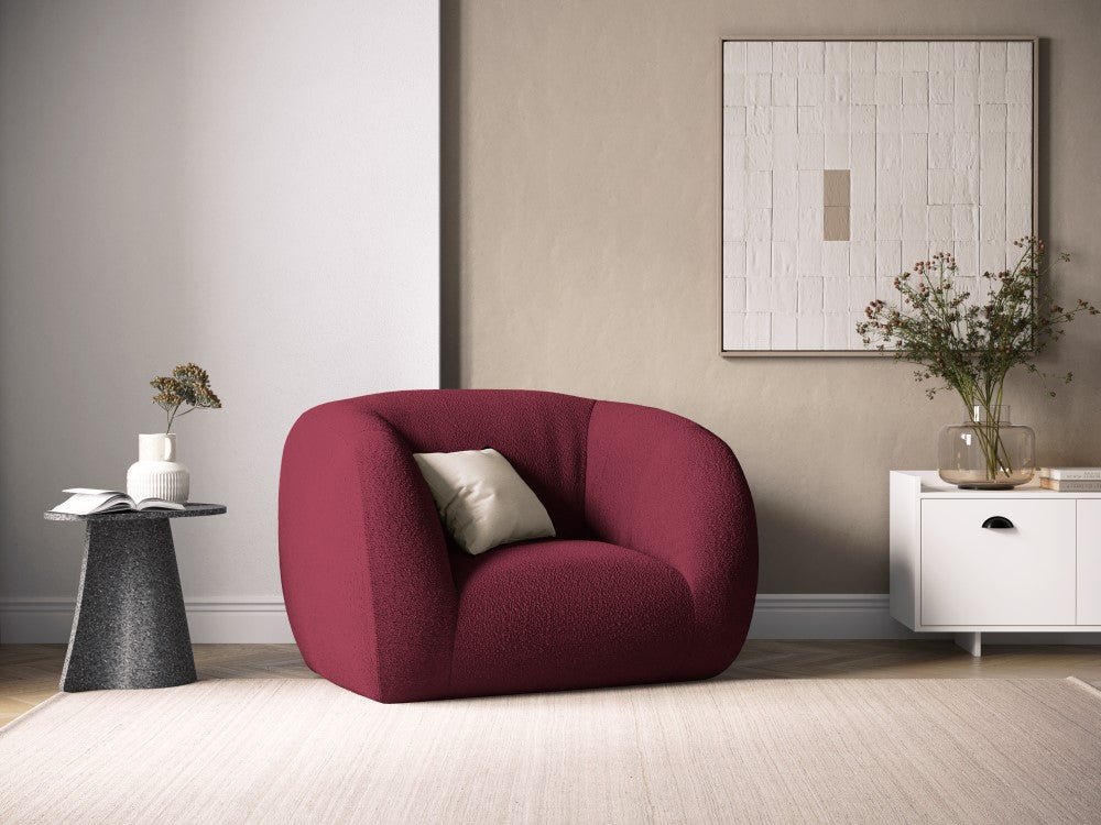 
Poltrona di design «Essen» - Bouclé Bordeaux