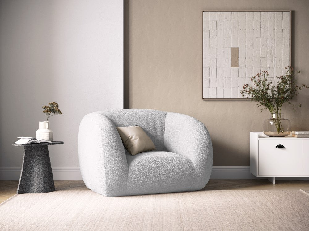 
Poltrona di design «Essen» - Bouclé Grigio chiaro