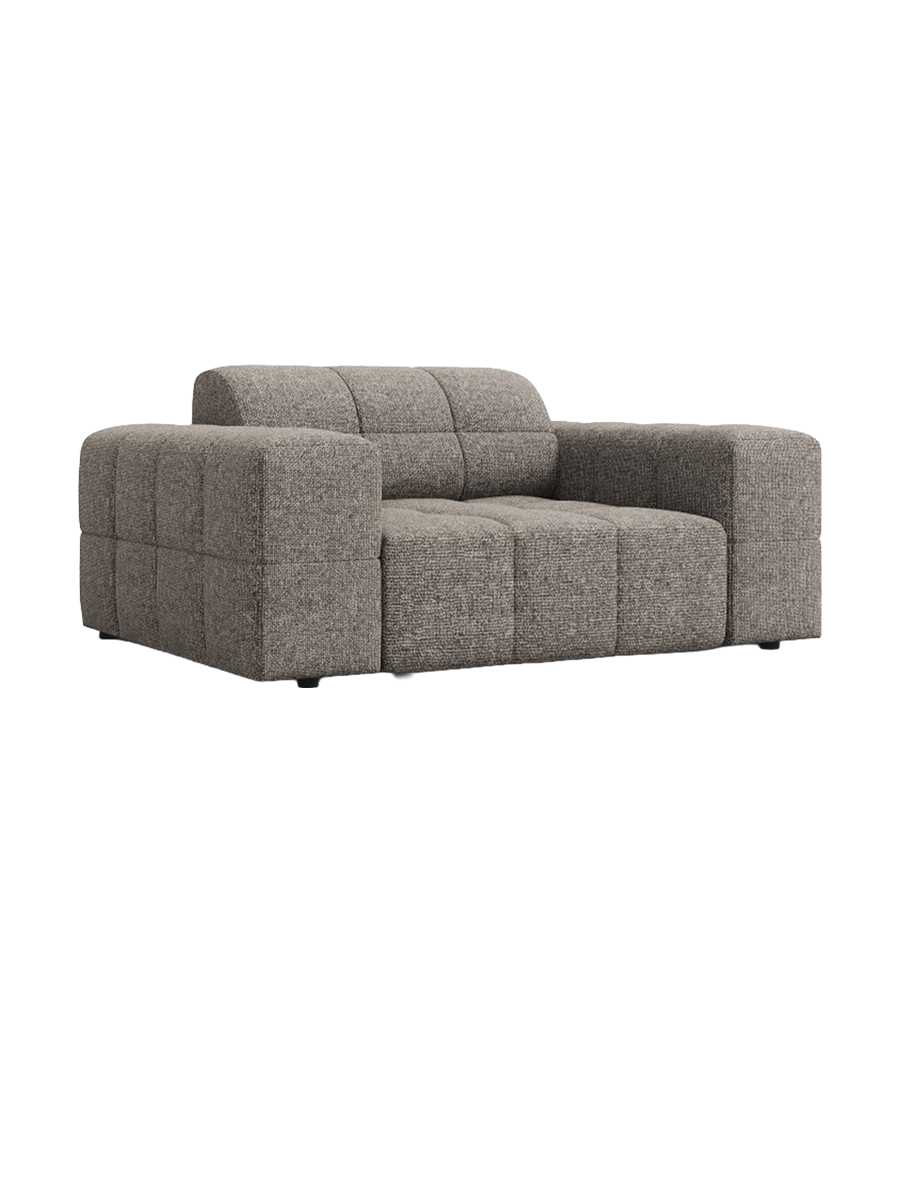 
Designer Armchair "Chicago" - Chenille Grey