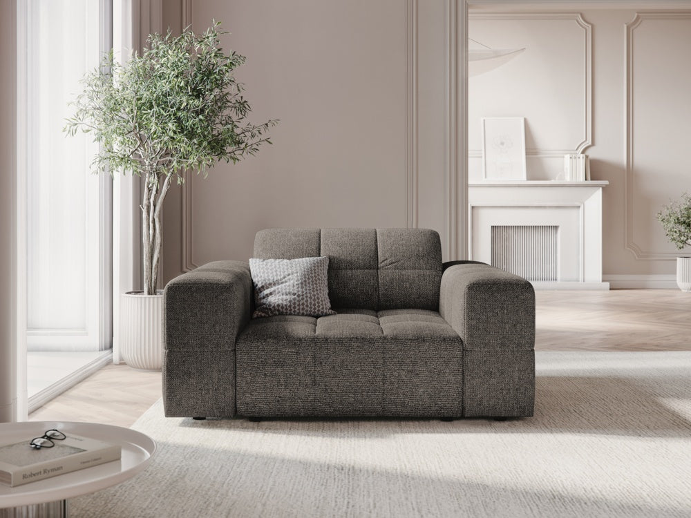 
Designer Armchair "Chicago" - Chenille Grey