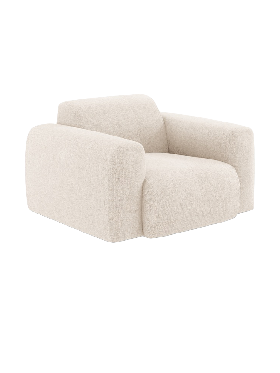 
Design Sessel „Nolio“ - Chenille Light Beige