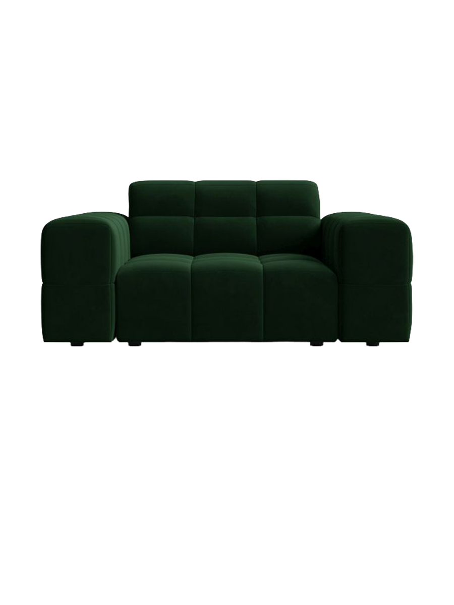 
Designer Armchair "Chicago" - Velvet Bottle Green