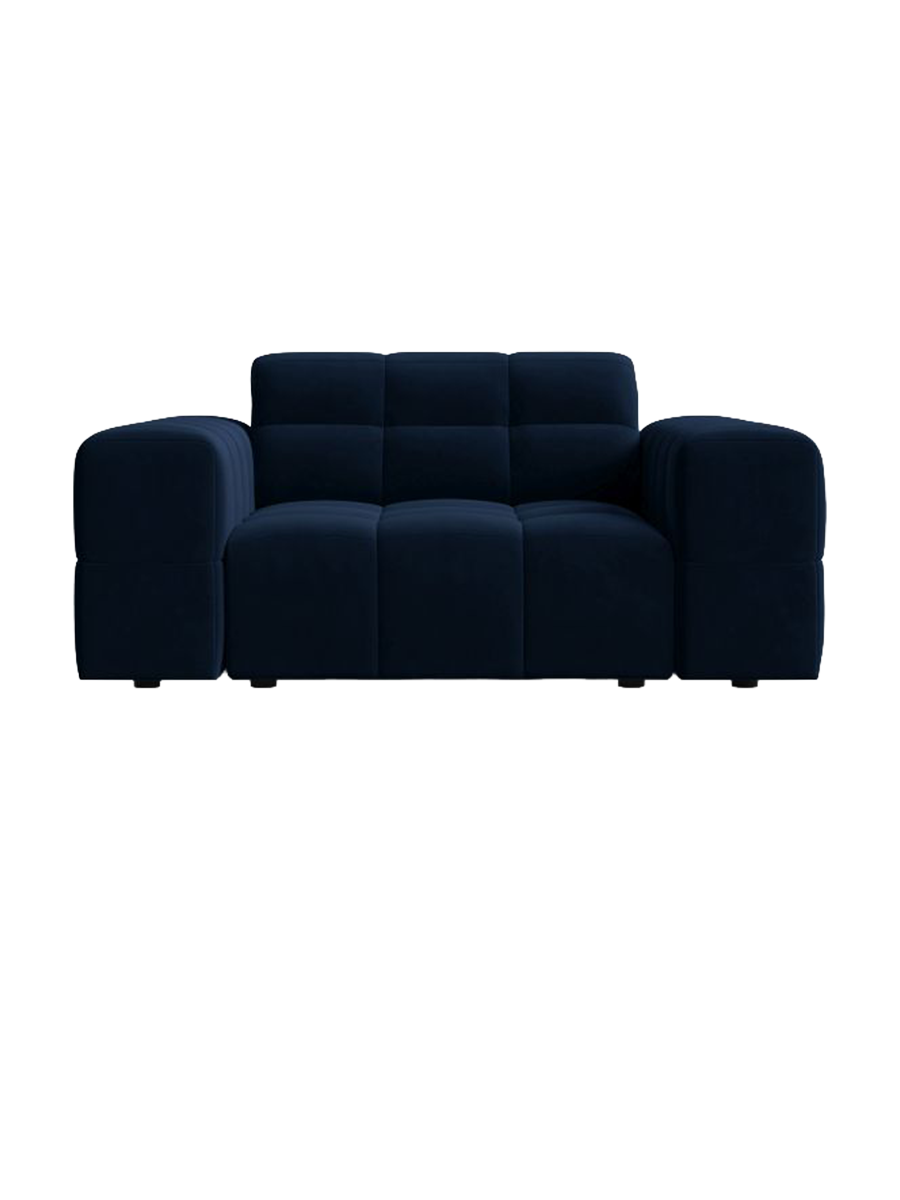
Designer Armchair "Chicago" - Velvet Royal Blue