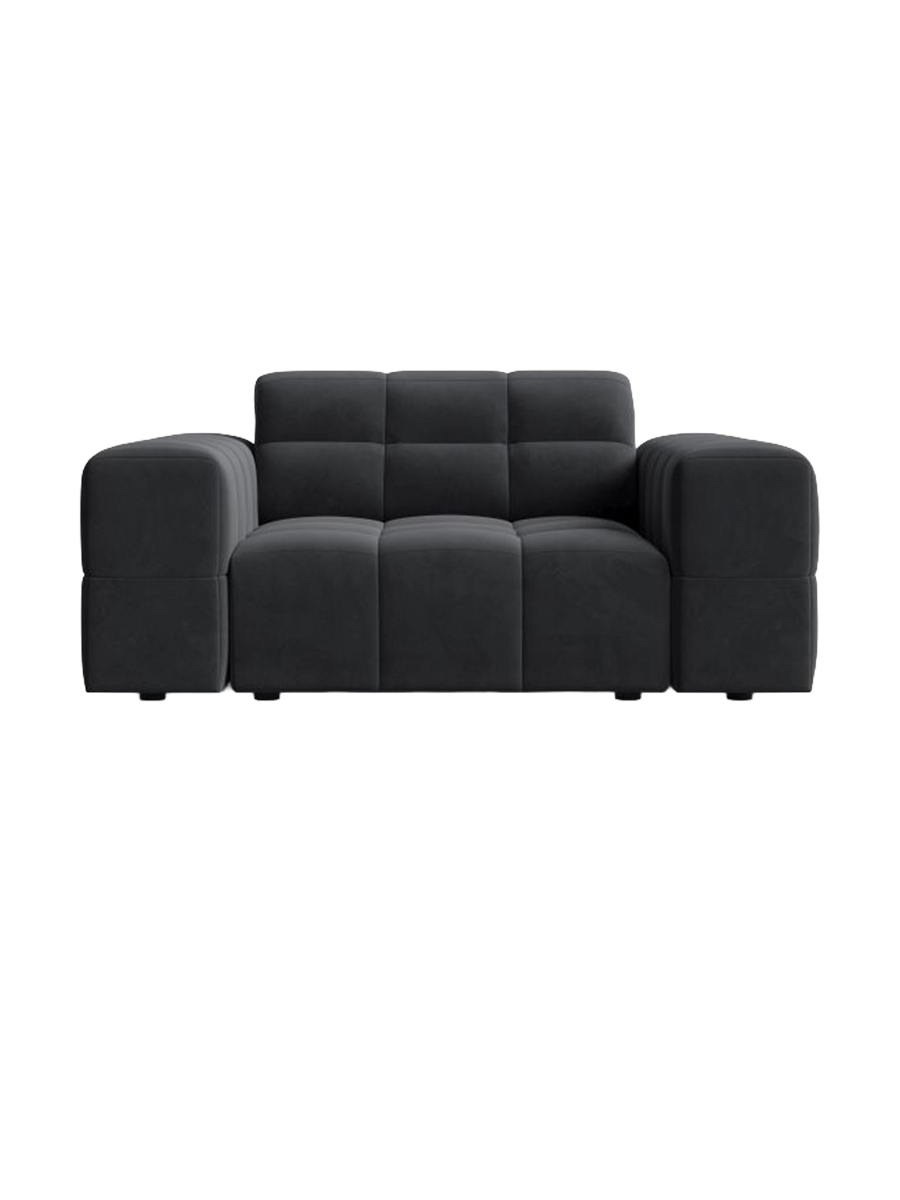 
Designer Armchair "Chicago" - Velvet Grey