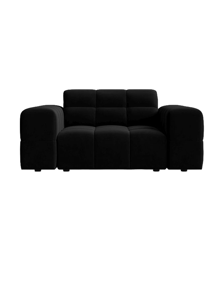 
Designer Armchair "Chicago" - Velvet Black