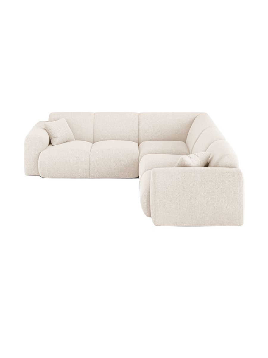
5-Sitzer Design Ecksofa „Nolio“ - Chenille Light Beige
