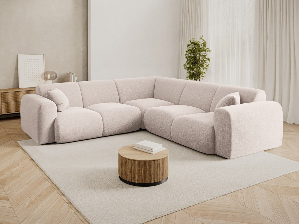 
5-Sitzer Design Ecksofa „Nolio“ - Chenille Beige