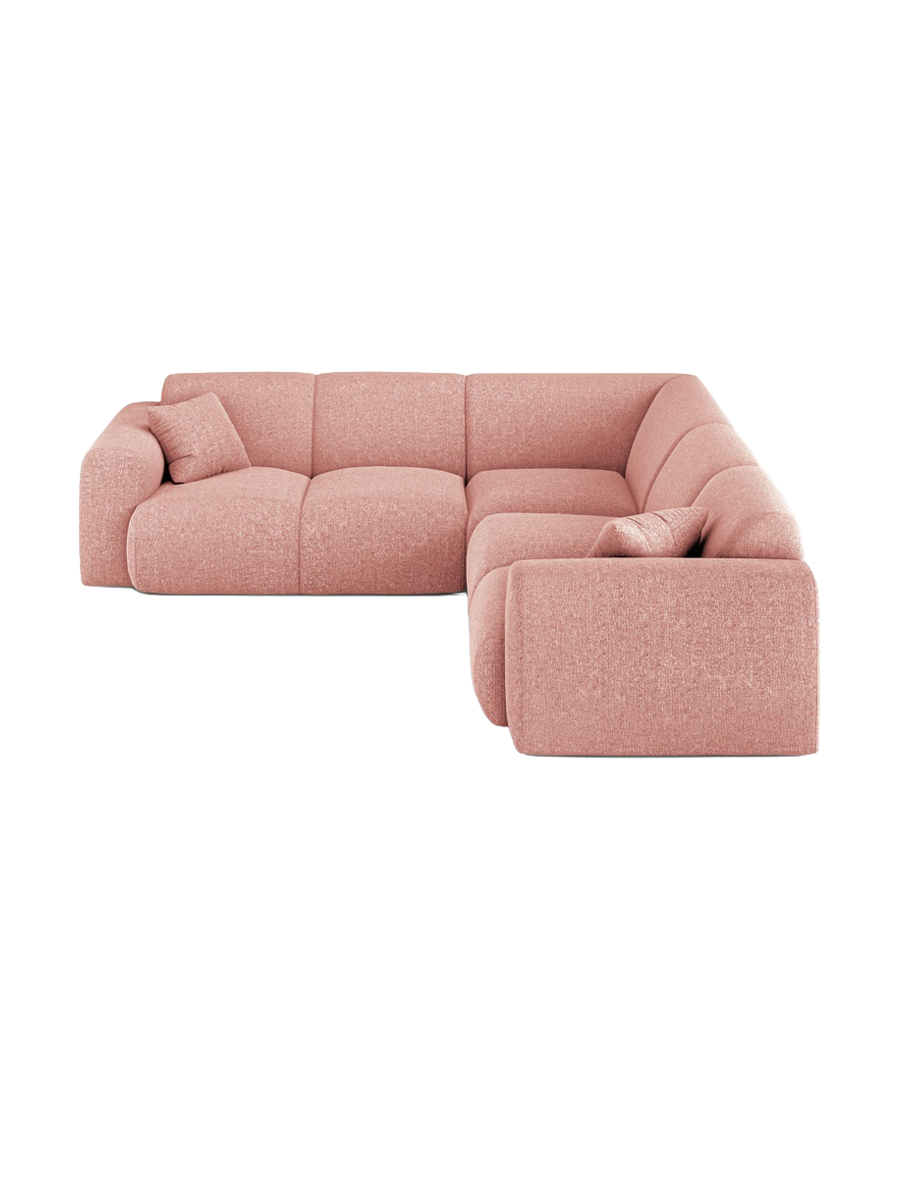 
5-Sitzer Design Ecksofa „Nolio“ - Chenille Rosa
